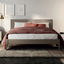 Letto contenitore matrimoniale con alloggiamento posteriore modello Teseo linea Lotto