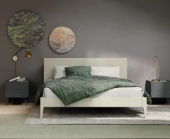 Letto contenitore matrimoniale con alloggiamento posteriore modello Teseo linea Lotto