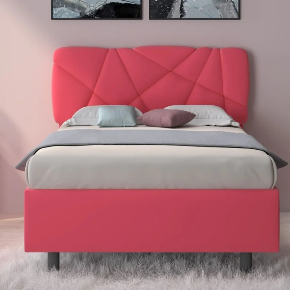 Letto contenitore Pop una piazza e mezza in Lycra disponibile in 6 colori