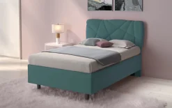 Letto contenitore Pop una piazza e mezza in Lycra disponibile in 6 colori