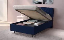 Letto contenitore Pop una piazza e mezza in Lycra disponibile in 6 colori