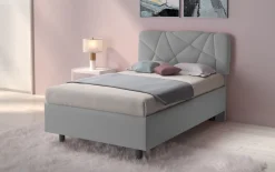 Letto contenitore Pop una piazza e mezza in Lycra disponibile in 6 colori