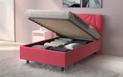 Letto contenitore Pop una piazza e mezza in Lycra disponibile in 6 colori