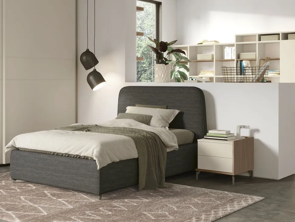 Letto contenitore Singolo Luna linea Airone
