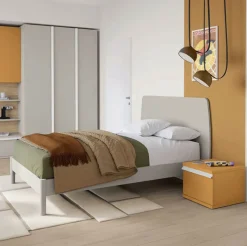 Letto contenitore singolo multifunzionale Lay disponibile in 5 varianti e 13 colorazioni