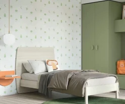 Letto contenitore singolo multifunzionale Lay disponibile in 5 varianti e 13 colorazioni