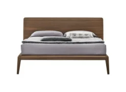 Letto con testiera curva matrimoniale Ronald disponibile in 2 misure e vari colori