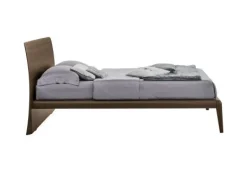 Letto con testiera curva matrimoniale Ronald disponibile in 2 misure e vari colori