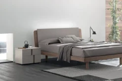 Letto in legno matrimoniale Materia disponibile in 2 misure e vari colori