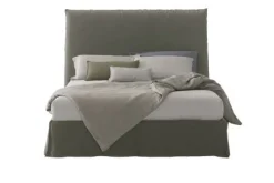 Letto in tessuto imbottito matrimoniale Ares disponibile in 2 misure e vari colori