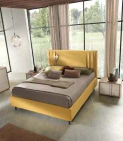 Letto matrimoniale Andreas linea Domino disponibile in 6 colori