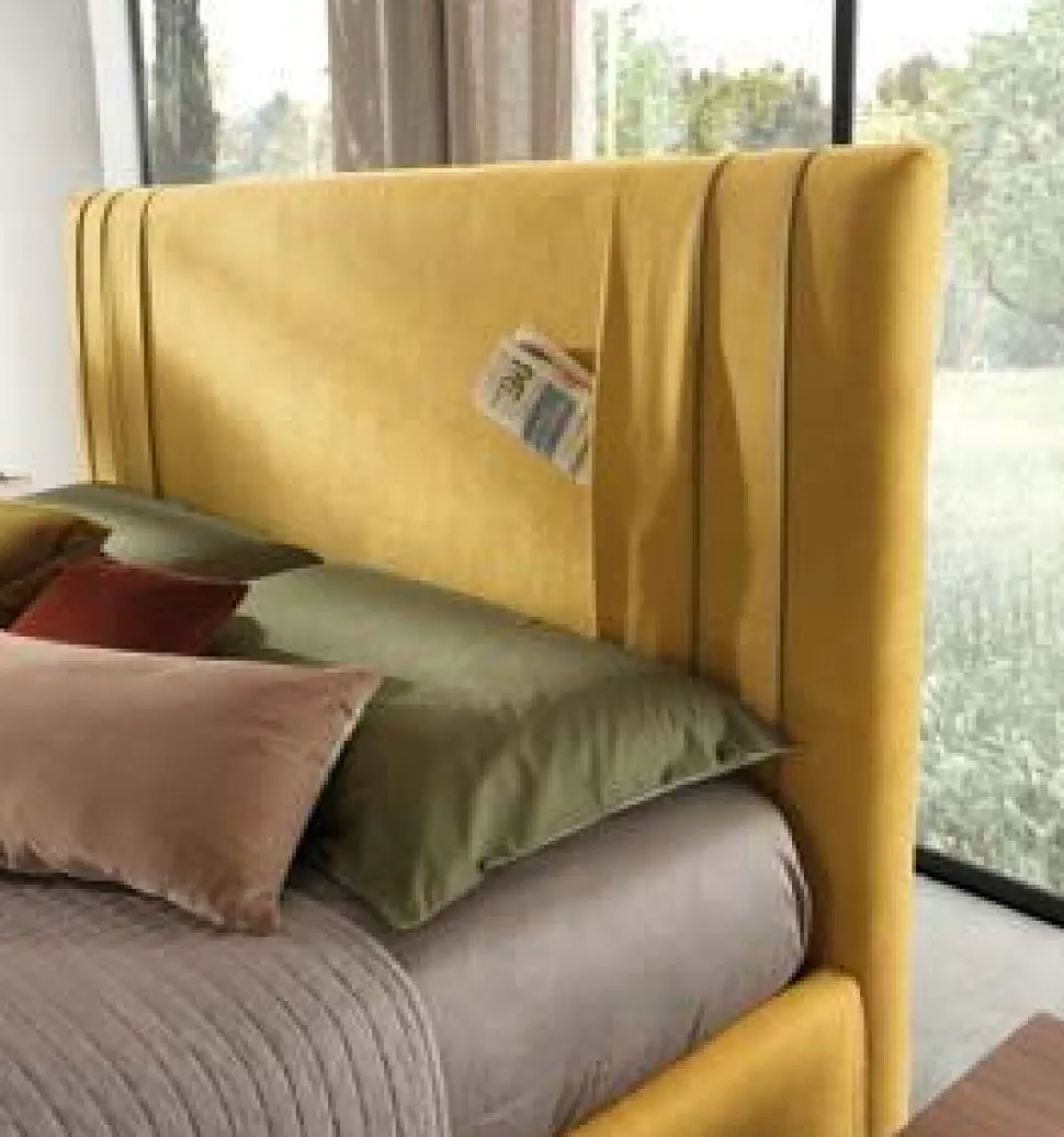 Letto matrimoniale Andreas linea Domino disponibile in 6 colori