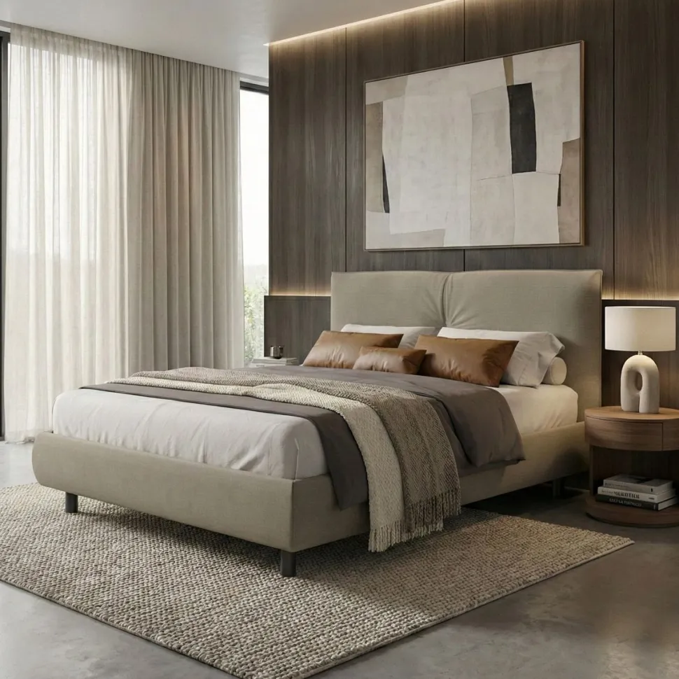 Letto matrimoniale Annette linea Chérie disponibile in 6 colori