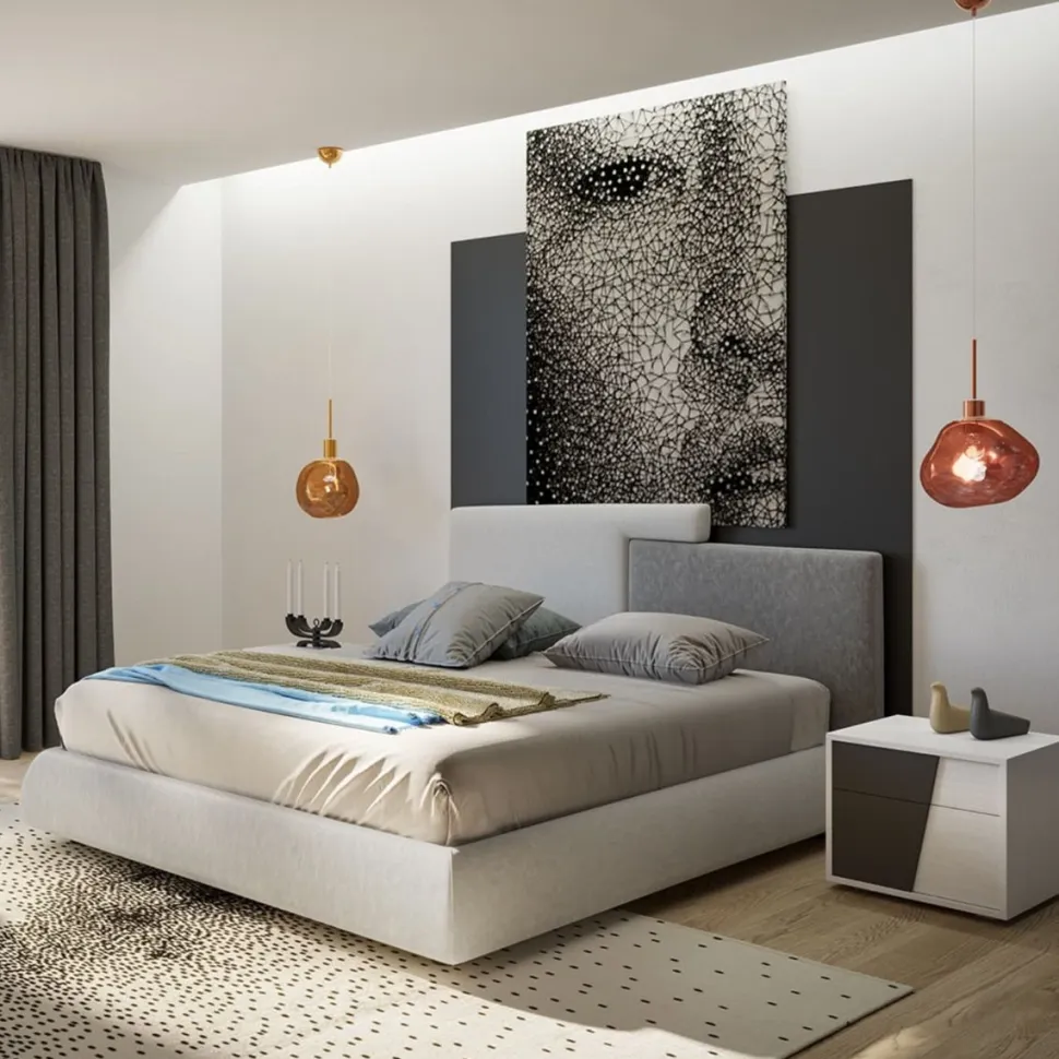 Letto matrimoniale Cher linea New Season Bicolore