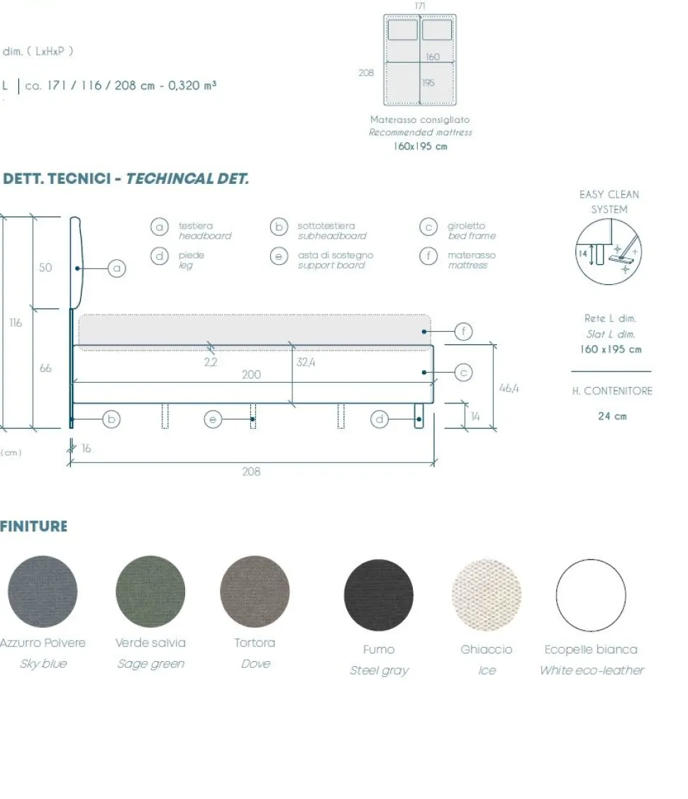Letto Matrimoniale Contenitore Chloe - Linea Cherie