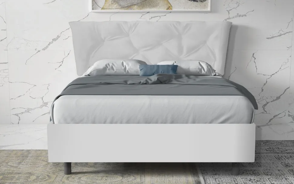 Letto matrimoniale contenitore Denise linea Chérie disponibile in 6 colori