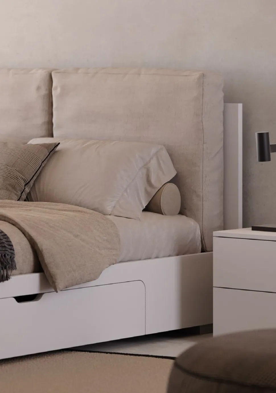 Letto matrimoniale contenitore Augusto linea New Season