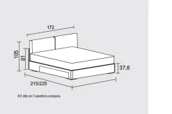 Letto matrimoniale contenitore Augusto linea New Season