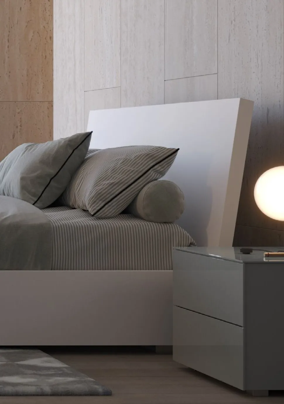 Letto matrimoniale contenitore Cesar linea New Season