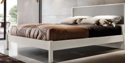 Letto matrimoniale con testiera bicolore Porter disponibile in 2 misure e vari colori