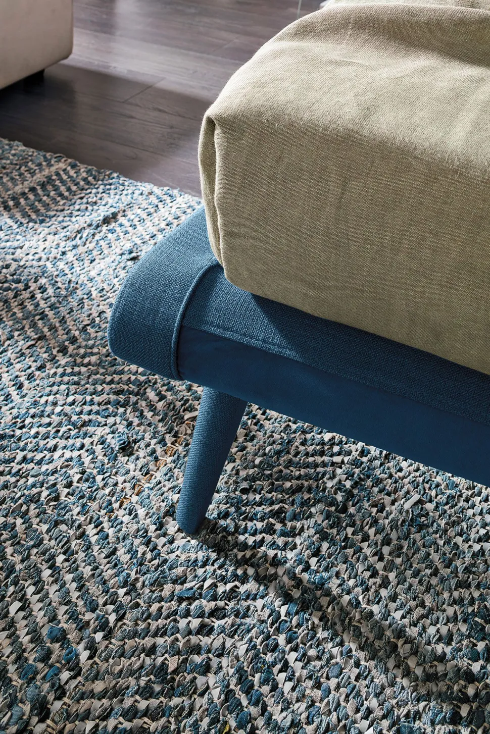 Letto matrimoniale Corfù linea Dreamer in finitura Blu