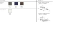 Letto matrimoniale Corfù linea Dreamer in finitura Blu
