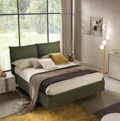 Letto matrimoniale Fabia linea Domino disponibile in 6 colori