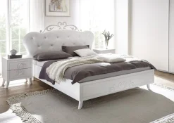 Letto matrimoniale Funny linea Essenza in Bianco opaco