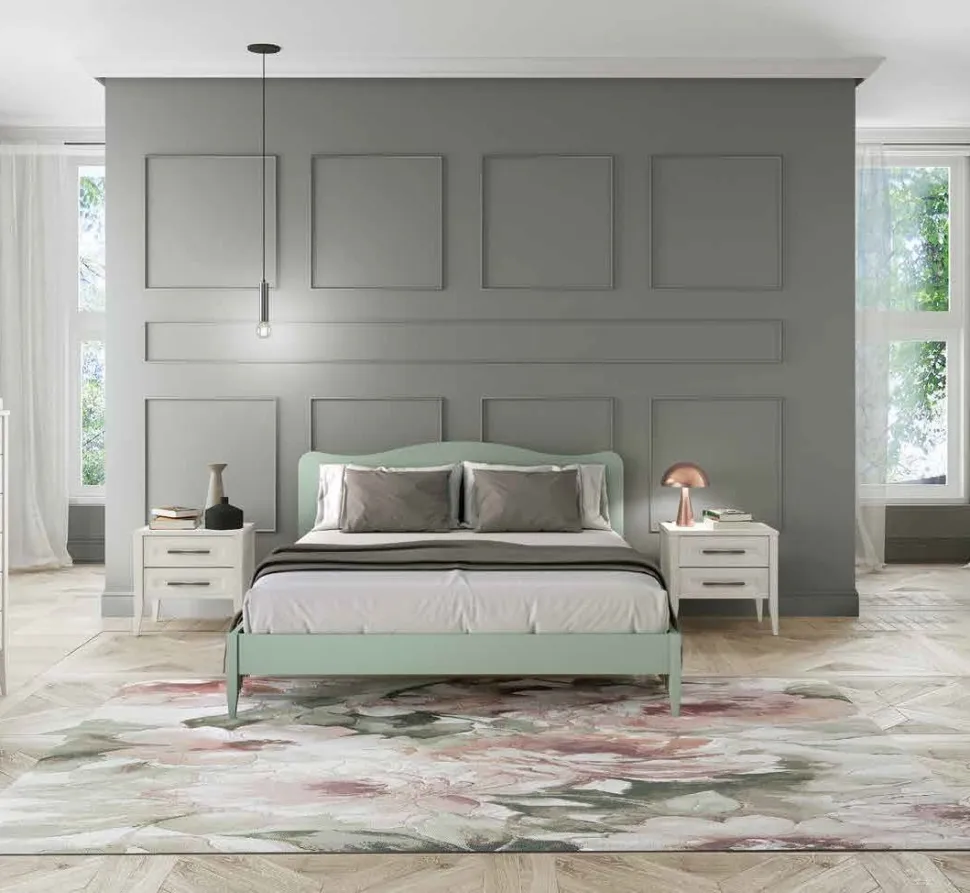 Letto matrimoniale Gabriel linea Ginevra disponibile in 9 colorazioni