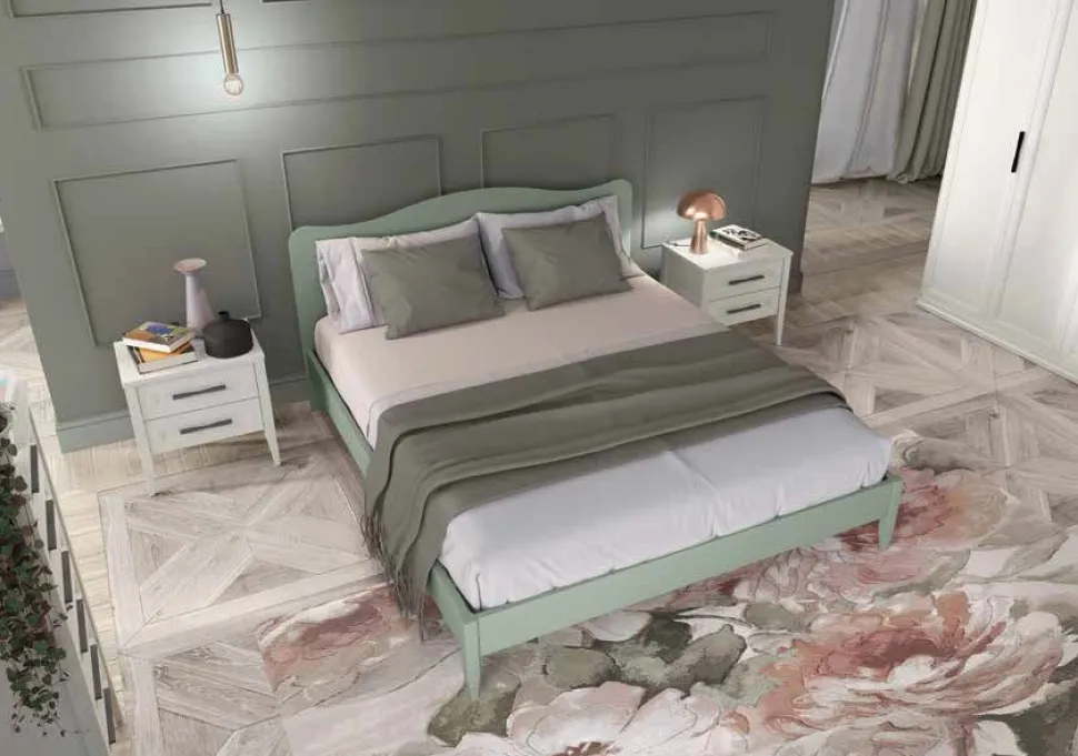 Letto matrimoniale Gabriel linea Ginevra disponibile in 9 colorazioni