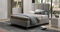Letto matrimoniale imbottito in velluto Blume linea Chérie disponibile in 7 colori