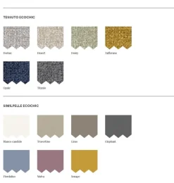 Letto matrimoniale imbottito Neo linea Lotto disponibile in vari colori e tessuti
