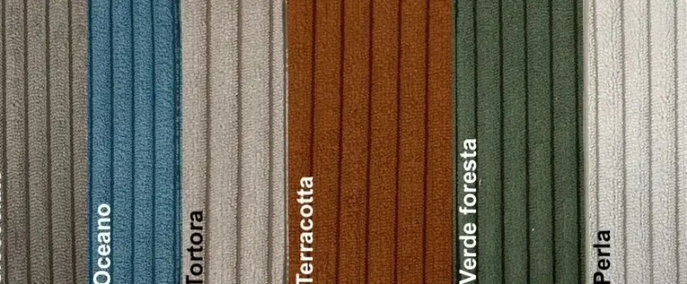 Letto matrimoniale imbottito in Velluto a Coste Design Contemporaneo 6 varianti colore