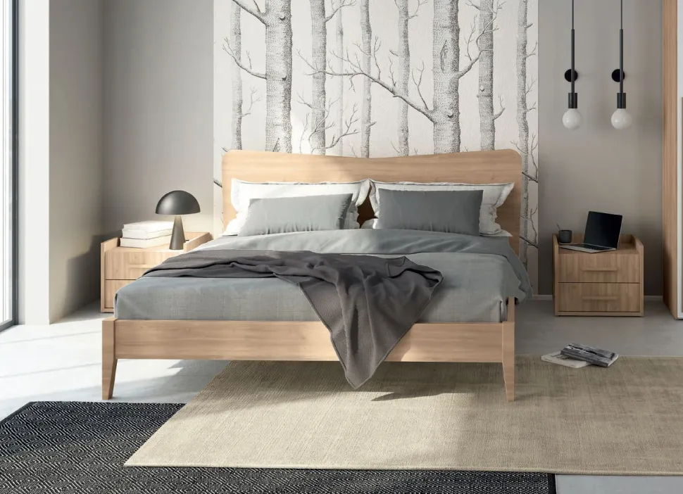 Letto matrimoniale Mawi 10 colorazioni