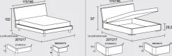 Letto matrimoniale Revon linea New Season
