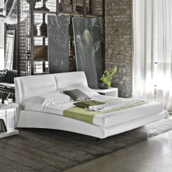 Letto matrimoniale Stromboli linea Dreamer in finitura Bianco