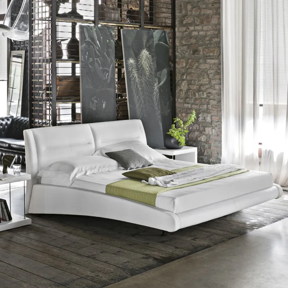 Letto matrimoniale Stromboli linea Dreamer in finitura Bianco