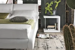 Letto matrimoniale Stromboli linea Dreamer in finitura Bianco