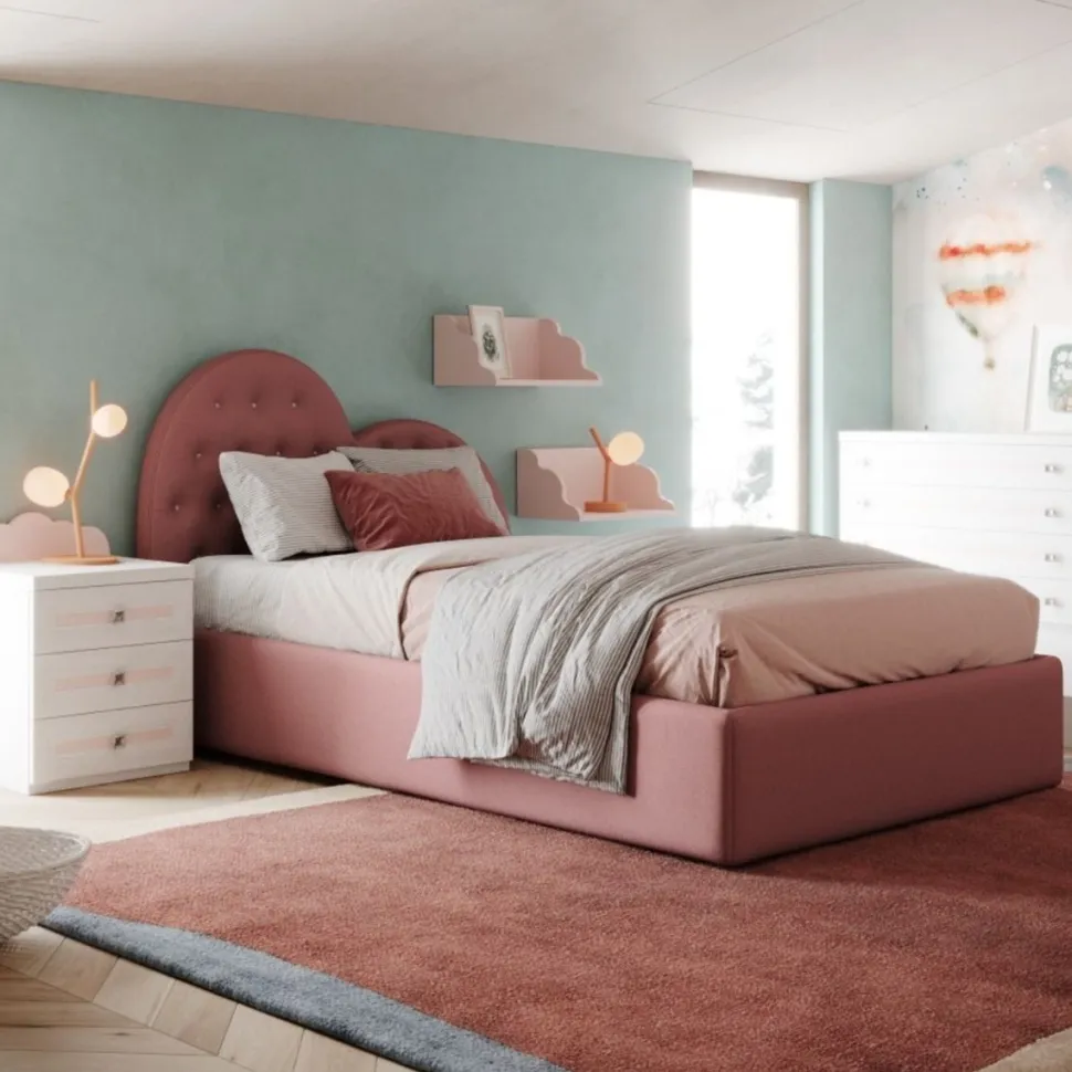Letto Piazza e Mezza contenitore Swarovski linea Colorfull vari colori