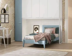 Letto Singolo Cloe disponibile in 3 versioni e 15 colorazioni