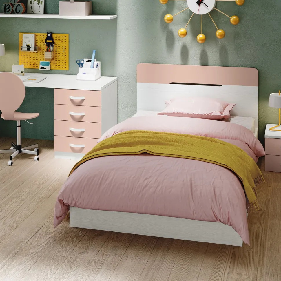 Letto singolo ENEA frassino nuvola