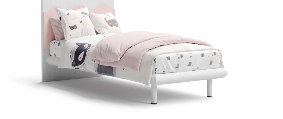 Letto singolo Michi linea Colorfull disponibile in varie colorazioni