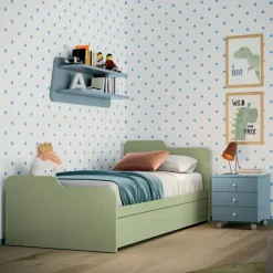 Letto Singolo Moderno Atene (Colori e Configurazioni Personalizzabili)