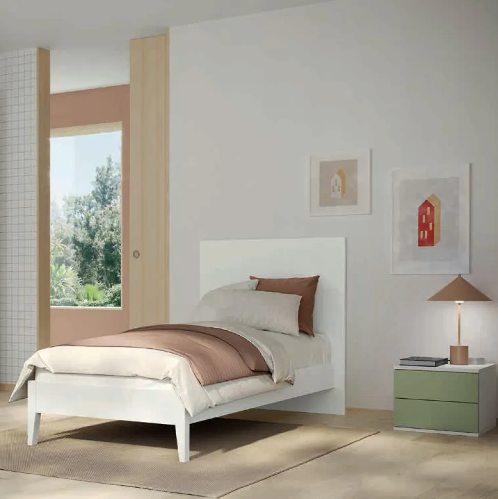 Letto singolo multifunzionale Leo disponibile in 5 versioni e 15 colorazioni