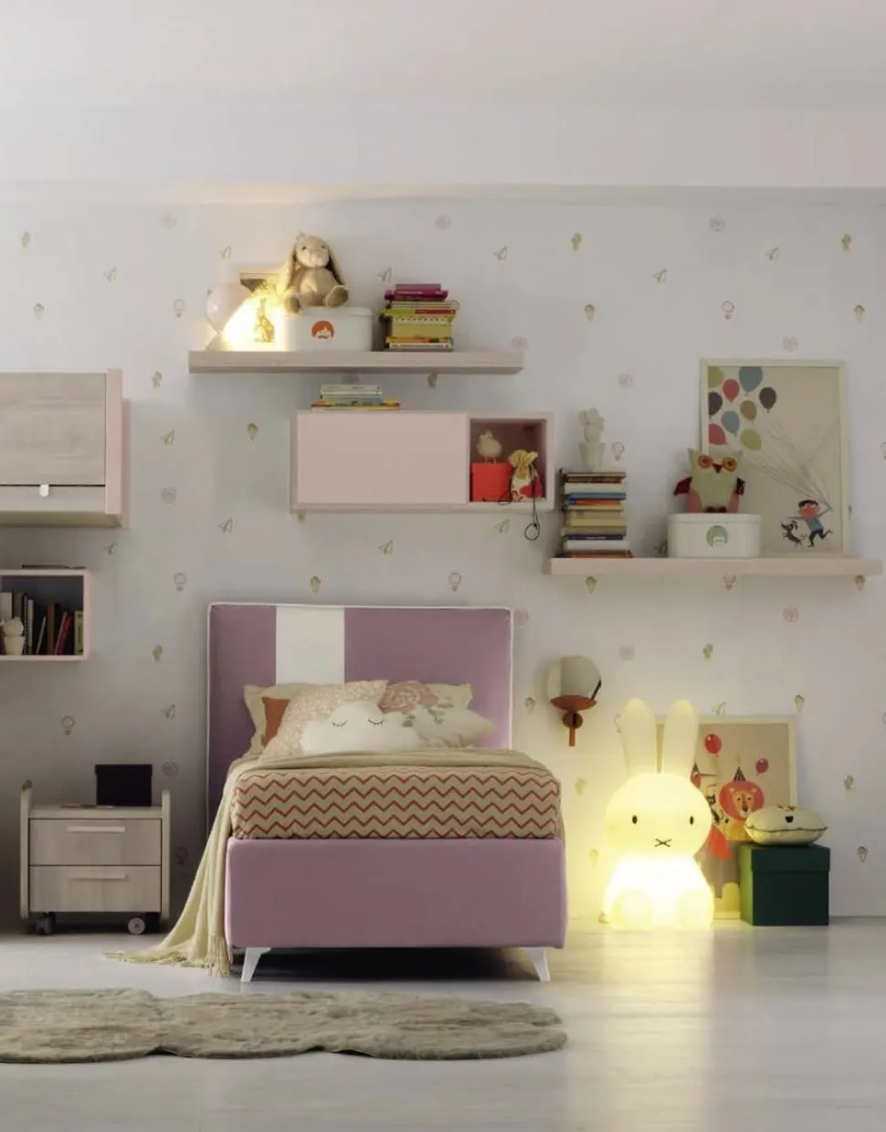 Letto singolo Porzia linea Airone