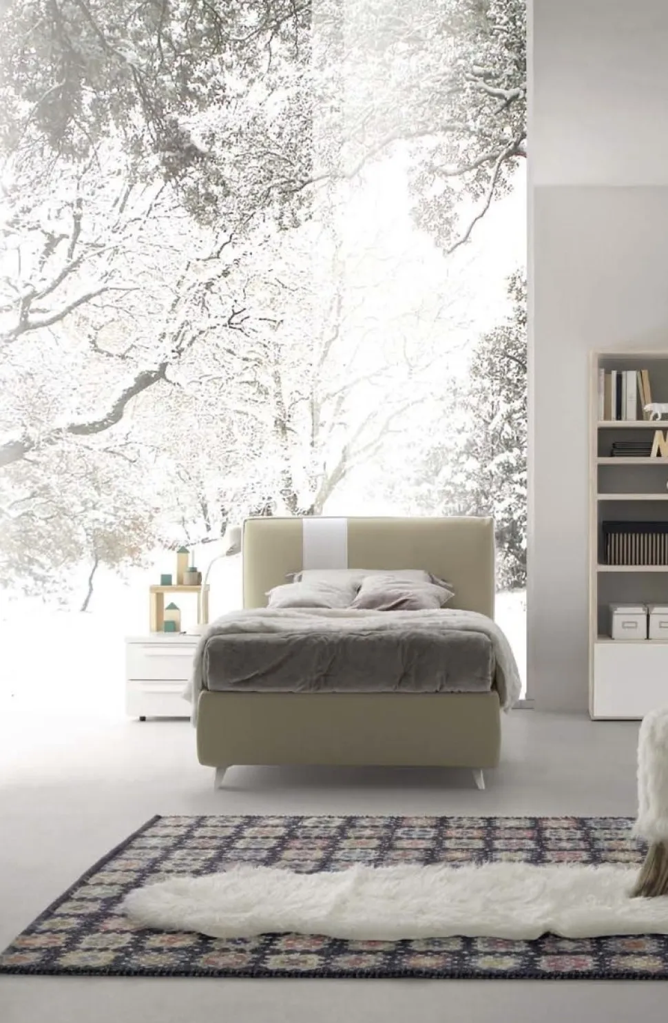 Letto singolo Porzia linea Airone