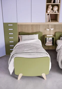 Letto singolo Poti linea Colorfull disponibile in 26 colorazione
