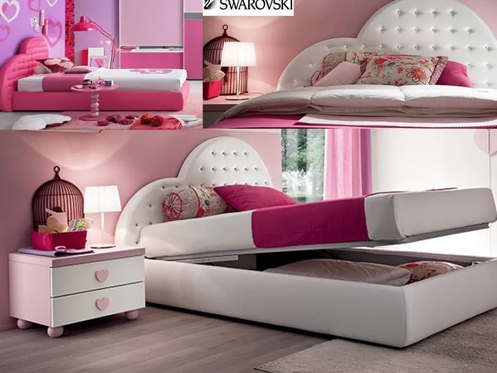 Letto singolo Swarovski linea Colorfull vari colori
