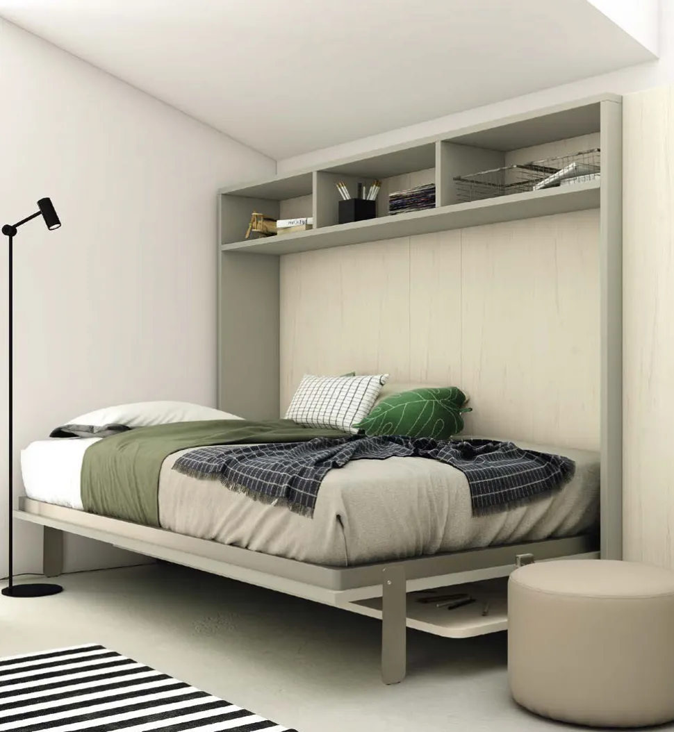 Letto una piazza e mezza a scomparsa Gabri linea Airone