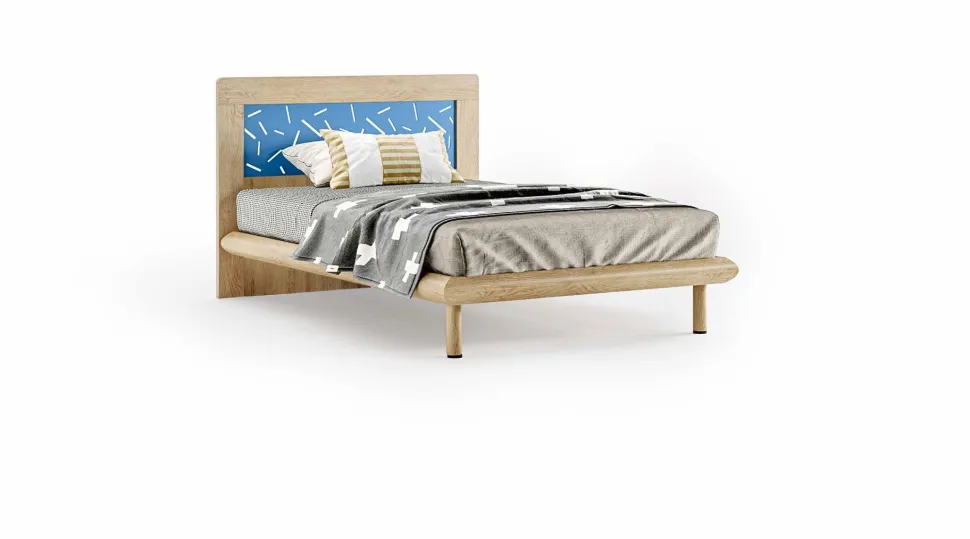 Letto una piazza e mezzo Jerry linea Colorfull disponibile in varie colorazioni